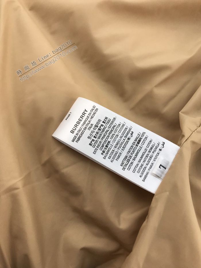 Burberry男裝 巴寶莉20早秋新品 膠印字母格紋棉服馬甲  ydi3188